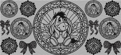 16oz black and white-B 21